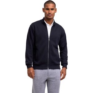 FALKE Basic Apparel Light Sweat Zip zacht comfortabel katoen sweater heren zwart - maat S