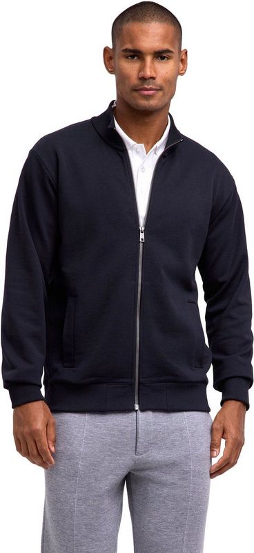 FALKE Basic Apparel Light Sweat Zip zacht comfortabel katoen sweater heren zwart - maat S