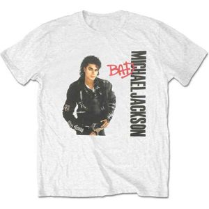 Michael Jackson - Bad Heren T-shirt - 2XL - Wit