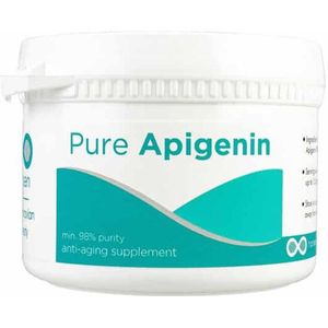 Apigenine - 50 gram pure poeder +98% zuiver + maatlepel - 250 doseringen van 200mg - Europese kwaliteit