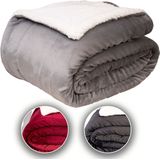 Komfortec - Sherpa Deken - Flanel en Sherpa - Warmteklasse 450 g/m²