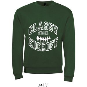 Sweatshirt 2-161 Classy until Kickoff - Groen, L