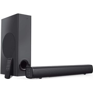 Thuys – Soundbar Met Ingebouwde Subwoofer – Voor TV 150 Watt – Met Afstandsbediening – Met Losse Subwoofer – Inclusief Muurbevestigingsset