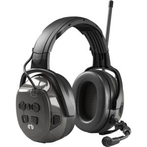 Synergy DR Gehoorbescherming - FM Radio - DAB Radio - Bluetooth - Telefoneren - Muziek Streamen - Active Listening - Boomic met ruisonderdrukking - Oplaadbaar - Hellberg App