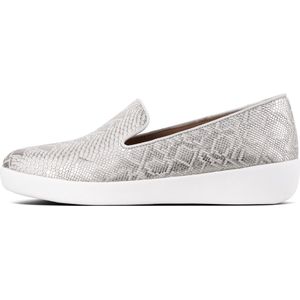 FitFlop Audrey Python Print Smoking Slippers WIT - Maat 42