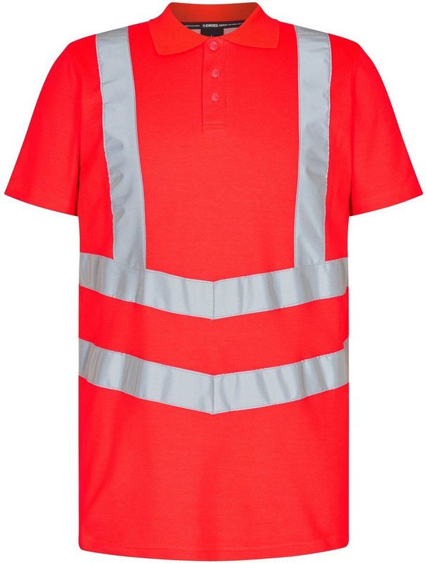 Engel Safety - Poloshirt 9546-182 - Hi-vis Red