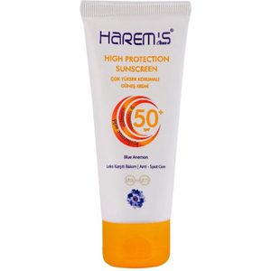 50 ml Harem's Sunscreen 50+ SPF UVA UVB - Very High Protecion - Sensitive - Waterproof - Hyaluronic Acid - Collagen - Panthenol