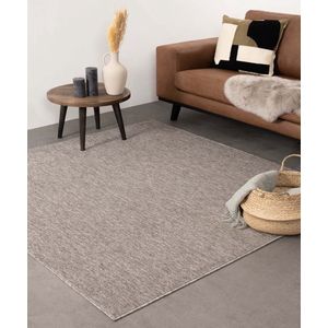 Vierkant vloerkleed Lush - taupe 240x240 cm