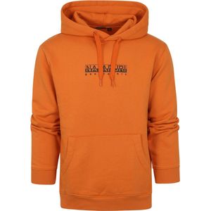 Napapijri - Box Hoodie Oranje - Heren - Maat M - Regular-fit