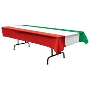 Tafelkleek Italiaanse vlag - rood wit en groen - 275 x 135 cm