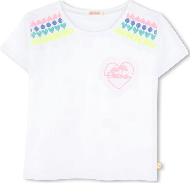 Billieblush U20931 T-shirt Met Korte Mouwen Wit 6 Years Meisjes