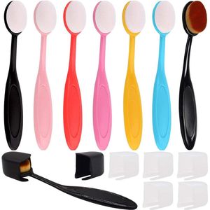 8 stuks inktkwasten, blending kwasten, knutselkwasten, kleurrijke knutselkwasten, set voor knutselpapier, achtergrond en cosmetica-kwasten, gereedschap