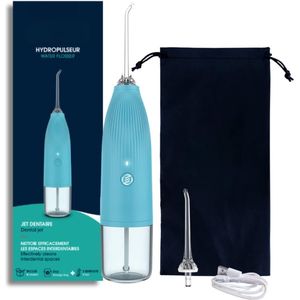 Equivera Waterflosser - Monddouche - Elektrisch Flosapperaat - Water Flosser - Waterflosser Draadloos - Water Flosser Draadloos - Draadloos en Oplaadbaar - Must have voor uw hygiëne!