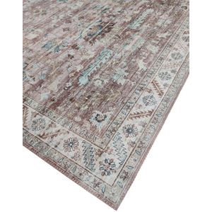 Vercai Rugs Vintage Collectie - Hoogpolig Vloerkleed - Machine Wasbaar - Chenille/ Polyester - Blush - 200x290 cm