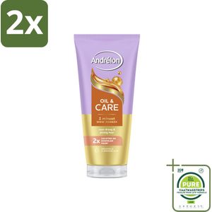 Andrélon – Haarmasker WOW – Oil & Care – 180 ml - Voordeelverpakking - 2 stuks - Haarmasker - Haar verzorging