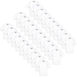 Fruit of the Loom Value Weight Longsleeve 5 stuks T-shirt wit S