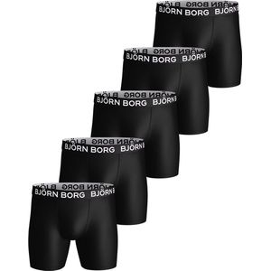 Björn Borg - Heren Onderbroeken 5-Pack Performance Boxers - Zwart - Maat XL