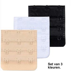 *** Set 3 Multipack BH verlengstukken - Verleng je BH's - Zwangerschap Dieet - Gewichtsverandering - van Heble® ***
