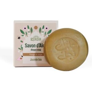 3cstuks Biologische Jasmijn Aleppozeep – met jasmijn bloem water en olijfolie – gezicht en lichaam 3x100g