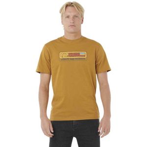 Rip Curl Surf Revival Station T-shirt Met Korte Mouwen Oranje M Man