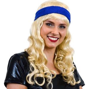 Witbaard Zweetband 5 Cm Katoen Blauw One-size