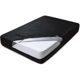 Matras beschermhoes 180x200cm (max. dikte 25cm) - Mastrashoes verhuizen - Matras opberghoes - Matrashoes met rits - Plastic - Zwart - Kingsize