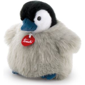 Trudi - Fluffy Pinguïn (S-29008) - Pluche knuffel - Ca. 18 cm (Maat S) - Geschikt voor jongens en meisjes - Grijs/Zwart