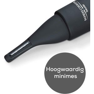 Precisietrimmer voor Wenkbrauwen, Neus- en Oorhaar met Opzetkam | Perfect Gebogen Ontwerp voor Nette Uiterlijk