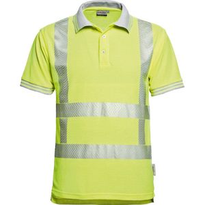 Santino Werkshirt Polo Venice - Fluor Geel - Maat M