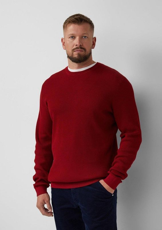 s.Oliver - Strickpullover - Katoenen Pullover - Met Patroon
