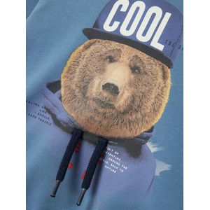 Name It mini jongens trui LABEAR Coronet Blue Regular Fit