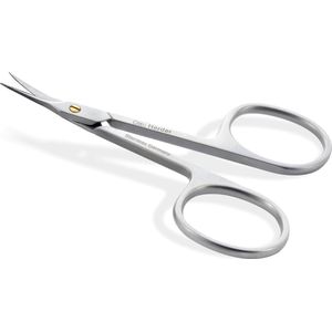 huidschaar: extra scherpe nagelriemschaar voor het knippen van afstaande nagelriemen 8,5 cm met gouden schroef, huidschaar torenpunt, extra fijn, 1,5 cm grote scherpe gebogen snijkant