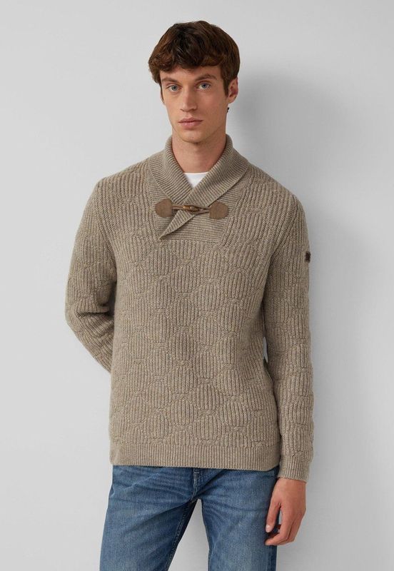 s.Oliver - Strickpullover - Wolmix - Knusse Trui - Sjaalkraag