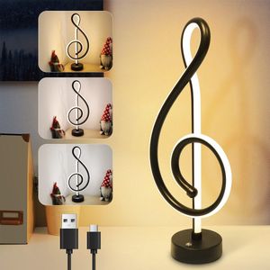 NETTLIFE LED Tafellamp Oplaadbaar - zwart - 2W - Touch dimbaar - Moderne - USB - met Batterij - draadloze slaapkamerlamp - 38.5cm