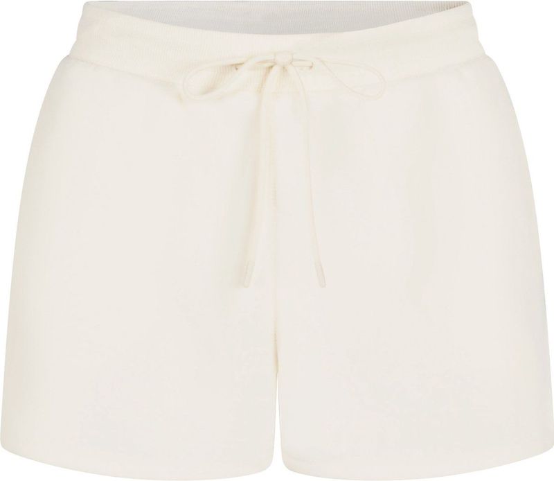 Hunkemöller Dames Nachtmode Sportieve fleece short - Wit - maat XS