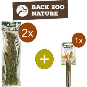 Back Zoo Nature Panicum - Trosgierst - Inclusief houder