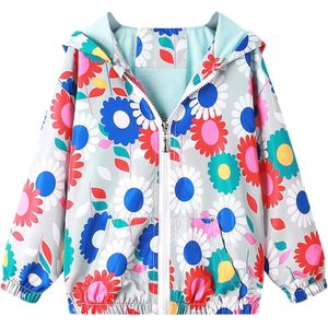 Hooded Kinderen Windjack Waterdicht voor Meisjes 1-7 Jaar