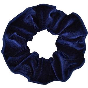 Finnacle - Donkerblauwe Fluwelen Scrunchie: Haarstyling-Accessoires voor het Wokkelen van Froesel en Elastiek
