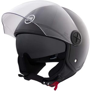 Scooterhelm - Glans Zwart - Polycarbonaat - ECE 22.06 Keuring