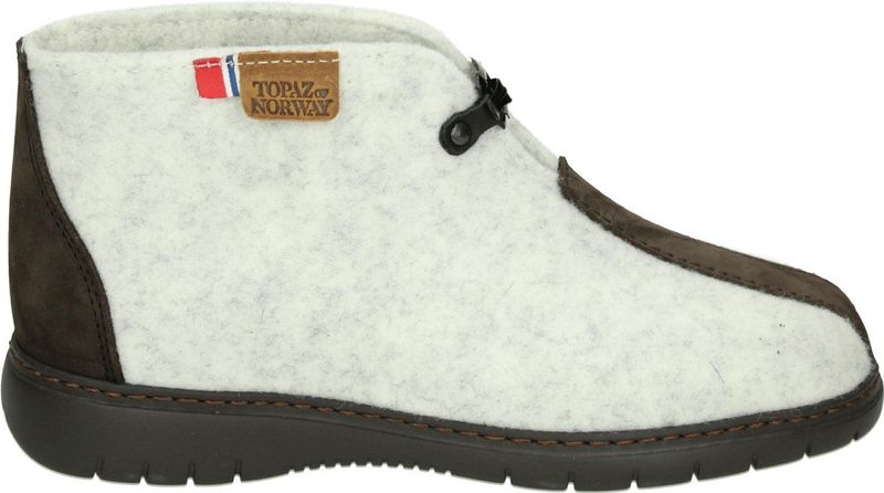 Topaz - Lunde Wool - Knielaarzen - Grijs - G Breedte - Uitneembare Binnenzool