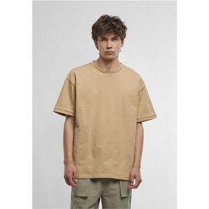 Urban Classics - Rib Cuff Heren T-shirt - S - Beige