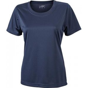 James nicholson Dames t-shirt sport jn357 donker blauw maat s