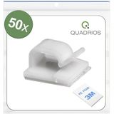 Quadrios - Kabelclip - Wit - Zelfklevend - 50 Stuks