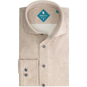 District Indigo Overhemd Pique Performance Mel. Beige (7.42.025.776 - 048)