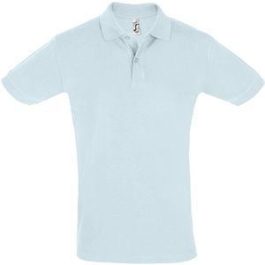 SOLS Heren Perfect Pique Korte Mouw Poloshirt (Romig Blauw)