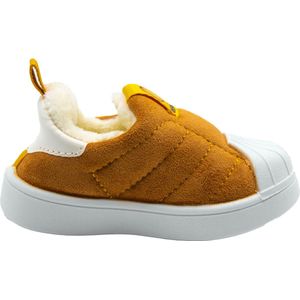 Babylini baby schoentjes Maddie - Lichtbruin - maat  25 - anti-slip - instappers