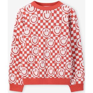 Sissy-Boy - Lichtrode Sweater - Smiley Print