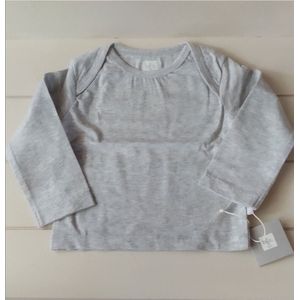 Babyface t-shirt longsleeve uni grijs melee maat 62/68