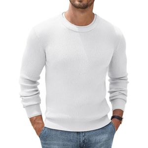 Basic Gebreide Ronde Hals Trui voor Heren - Comfortabele en Stijlvolle Pullover voor Winter