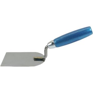 Kleefspatel voor het mengen van plamuurmassa – roestvrijstalen gipsspatel met houten handvat